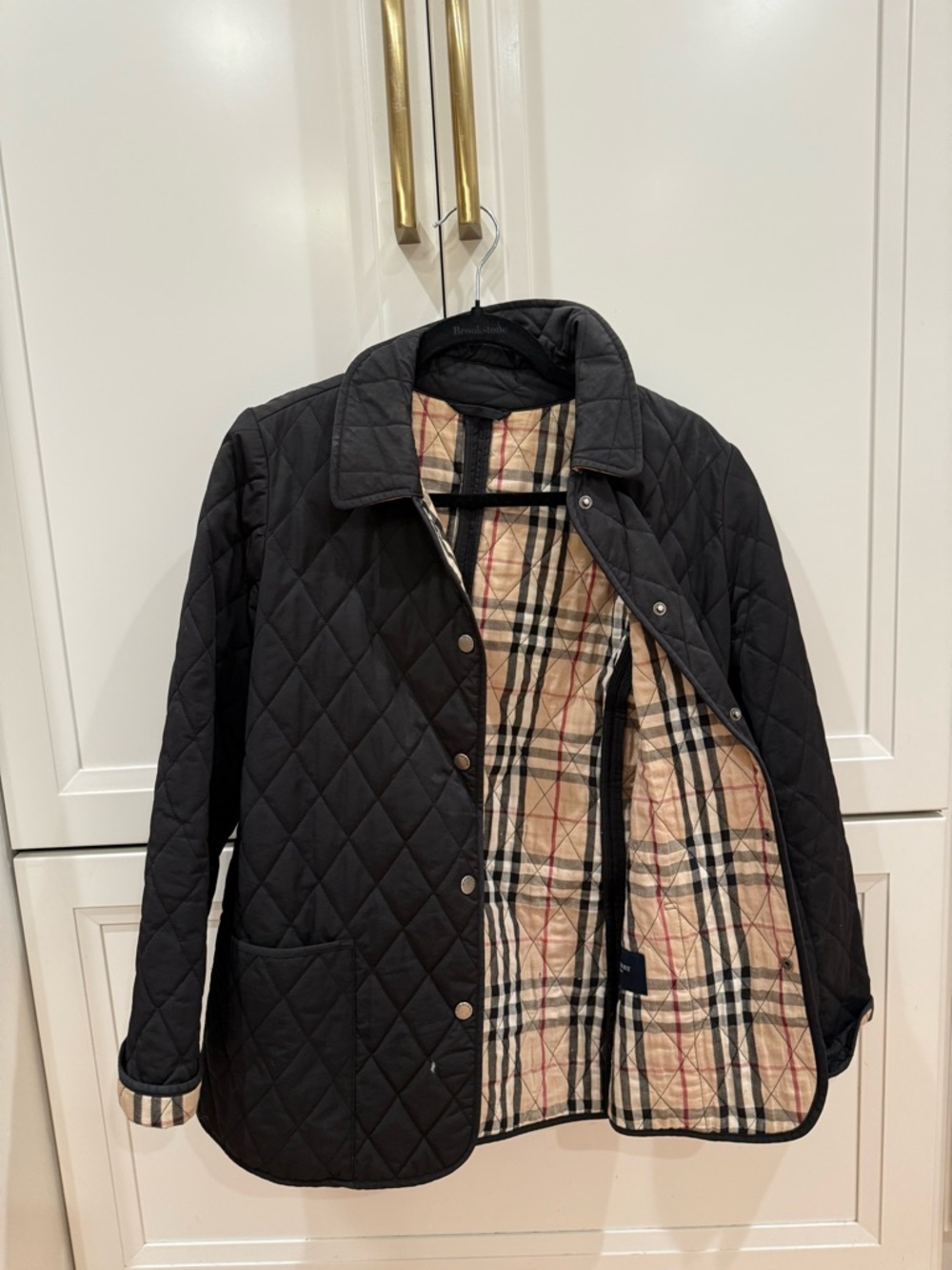 Burberry Quilted Black Coat